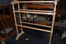 A Victorian towel rail