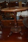 A 19th Century mahogany sideboard having ledge back, width approx. 185cm