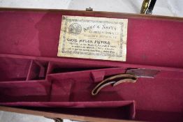 An army and navy canvas covered gun box.
