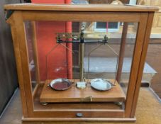 A balance beam scales