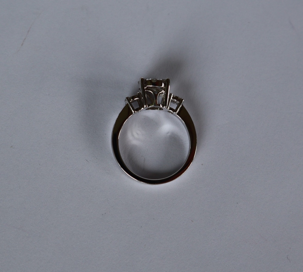 A diamond cluster ring set with a central round old cut diamond surrounded by nine round old cut - Image 3 of 4