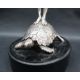 Franz von Stuck A silver plated Nautilus cup Stamped WMF on an ebonised wooden base Overall 51. - Image 3 of 11