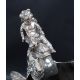 Franz von Stuck A silver plated Nautilus cup Stamped WMF on an ebonised wooden base Overall 51. - Image 8 of 11