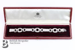 Vintage Equine 18ct White Gold and Diamond Bracelet
