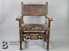 18th Century Spanish Baronial Chair