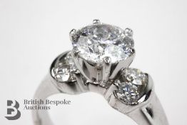 14ct White Gold Diamond Ring