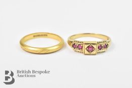 9ct Five Stone Ruby Ring