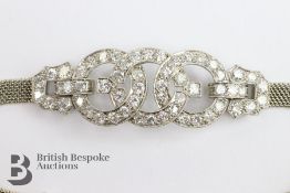 Edwardian White Gold and Diamond Bracelet