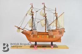 The Mary Rose and The Mayflower Model Ships
