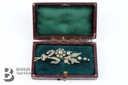 Mid-20th Century Diamond Spray Brooch