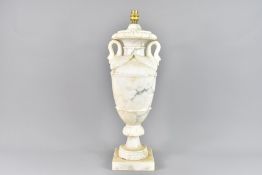 White Alabaster Lamp Base