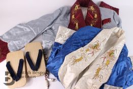 Two Japanese Quilted Silk Jackets