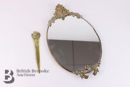 Small Mirror and Brass Letter-Knife