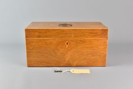 English 19th Century Rosewood Tea Caddy