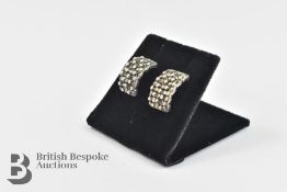 Pair of Silver and Marcasite Earrings
