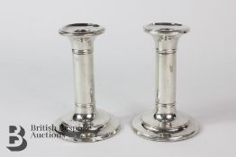 Pair of Silver Candlesticks