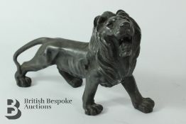 Bronze Figure of Prowling Lion