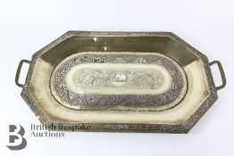 Cairo Ware Brass Twin-Handled Tray