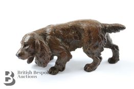 Cast Brass Figure of a Water Spaniel