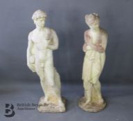 Two Garden Stone Ornaments