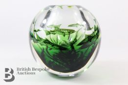 Orrefors Fish Graal Vase