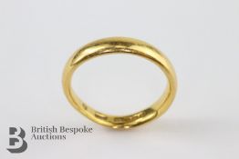 22ct Yellow Gold Wedding Band