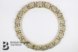 Stunning Yellow Gold and Aquamarine Necklace