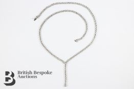 18ct White Gold Diamond Necklace