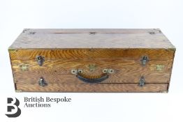 War era R.F Stevens Harmonium Portable Folding Pump Organ