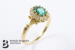 Emerald and Diamond Ring