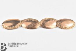 Pair of Gentleman's Rose Gold Cufflink's