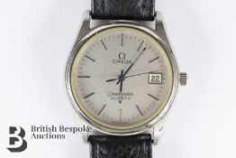 Gentleman's Stainless Steel Omega Seamaster Quartz Wrist Watch