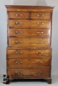 19th Century Mahogany Chest on Chest