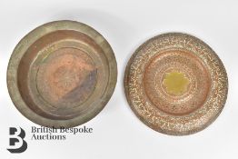 Antique Islamic Copper Wall Plaque