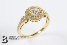 18ct Yellow Gold and Diamond Ring