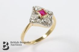Ruby and Diamond Ring