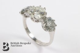 18ct Three Stone Diamond Ring