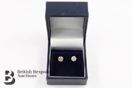 Pair of 1.4ct White Gold Stud Earrings