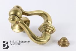 A Mid-20th Century Heavy Brass Door Knocker