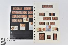 GB 1854 and 1864 1d Reds