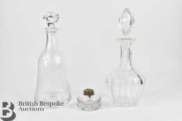 Two Cut Glass Decanters