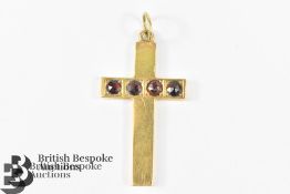 9ct Gold Garnet Pendant