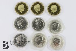 Five Silver £2 Coins