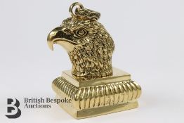 Gold plated Fob Seal Pendant