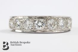 18ct White Gold Half Eternity Ring