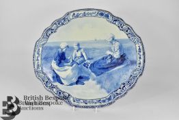 Circa 1911 Delft Blue and White Wall Plaque