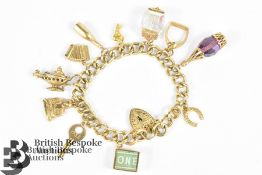 9ct Gold Charm Bracelet