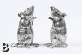 Pair of Silver Plated Condiments