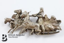 Russian Silver Brooch