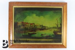 Set of 19th Century Reverse Glass Mezzotint